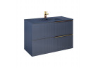Skříňka pod umyvadlo Elita Soho, 100cm, 2 szuflady, navy blue matnáný