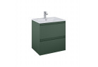 Skříňka pod umyvadlo Elita Split, 60cm, 2 szuflady, forest green matnáný
