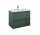 Skříňka pod umyvadlo Elita Split, 80cm, 2 szuflady, forest green matnáný
