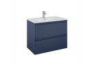 Skříňka pod umyvadlo Elita Split, 80cm, 2 szuflady, navy blue matnáný