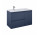 Skříňka pod umyvadlo Elita Split, 100cm, levé, 2 szuflady + koš cargo, navy blue matnáný