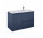 Skříňka pod umyvadlo Elita Split, 100cm, pravé, 2 szuflady + koš cargo, navy blue matnáný