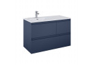 Skříňka pod umyvadlo Elita Split, 100cm, levé, 3 zásuvky, navy blue matnáný