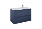 Skříňka pod umyvadlo Elita Split, 100cm, pravé, 3 zásuvky, navy blue matnáný