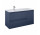 Skříňka pod umyvadlo Elita Split, 120cm, levé, 2 szuflady + koš cargo, navy blue matnáný