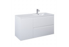 Skříňka pod umyvadlo Elita Split, 120cm, pravé, 2 szuflady + koš cargo, bílý matnáný