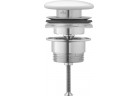 Ventil push-open Duravit, pro umyvadla z přepadem, bílý