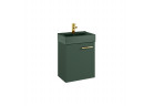 Set závěsná skříňka s umyvadlem Elita Tiny, 45cm, 1 dvířka, forest green matnáný