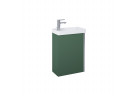 Set závěsná skříňka s umyvadlem Elita Spring, 45cm, 1 dvířka, forest green matnáný
