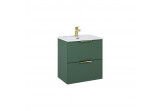 Set skříňka s umyvadlom Elita Street Plus, 50cm, 2 szuflady, forest green matnáný