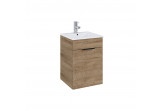 Set skříňka s umyvadlom Elita Qubo Plus, 40cm, 1 dvířka, dub canela