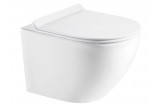 Závěsné wc WC Oltens Hamnes PureRim, 52x35,5cm, povlak SmartClean, bílý
