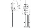 Dřezová baterie Hansgrohe Aquano Select M81, výsuvná sprcha, 3jet, sBox, chrom