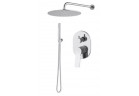 System sprchový Demm Shine, podomítkový, 2 výstupy vody, horní sprcha 20cm, chrom