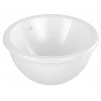 Zápustné umyvadlo Villeroy & Boch Loop & Friends, 39cm, z přepadem, Weiss Alpin