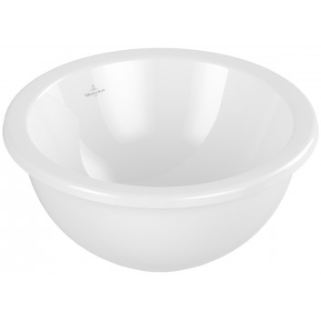 Zápustné umyvadlo Villeroy & Boch Loop & Friends, 39cm, z přepadem, Weiss Alpin