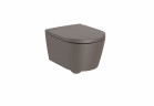 Mísa WC závěsná Roca Inspira Rimless Compacto 37x48 cm cafe