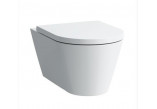 Závěsné wc WC Laufen Kartell by Laufen, 49x37cm, rimless, zaoblená, bílý