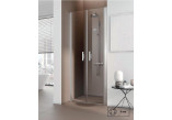 Lítací dveře Kermi Pega 100 cm x 200 cm (výška), profil stříbro vysoký lesk, čiré sklo z KermiCLEAN