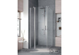Lítací dveře Kermi Pega 90 cm x 200 cm (výška), profil stříbro vysoký lesk, čiré sklo z KermiCLEAN