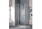 Lítací dveře Kermi Pega 90 cm x 200 cm (výška), profil stříbro vysoký lesk, čiré sklo z KermiCLEAN