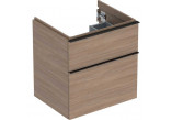 Závěsná skříňka pod umyvadlo Geberit iCon 59,2 cm x 61,5 cm x 47,6 cm, se dvěma zásuvkami - dub