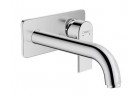 Umyvadlová baterie nástěnná Hansgrohe Vernis Shape, podomítková, výtokové rameno 20,5 cm - chrom