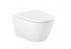 Závěsné wc Roca Ona Rimless, 53x36cm, Supraglaze - bílý