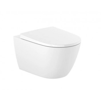 Závěsné wc Roca Ona Compacto Rimless, 48x36cm, bílý