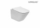 ROCA Mísa WC podvěsná Rimless Square Compacto