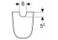 Geberit Smyle Square Kryt na sifon, B22.5cm, H32.5cm, T30cm