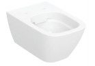 Geberit Smyle Square Závěsná mísa WC, s hlubokým splachováním, 35x54cm, skryté mocowania, Rimfree