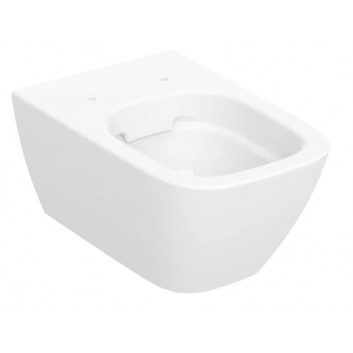 Geberit Smyle Square Závěsná mísa WC, s hlubokým splachováním, B35cm, H33cm, T54cm, skryté mocowania, Rimfree