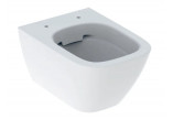 Geberit Smyle Square Závěsná mísa WC, s hlubokým splachováním, B35cm, H33cm, T54cm, skryté mocowania, Rimfree