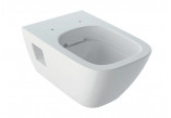 Geberit Smyle Square Závěsná mísa WC, s hlubokým splachováním, B35cm, H33cm, T49cm, zkrácená, Rimfree