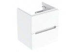 Geberit Modo Skříňka pod umyvadlo kompaktową, 49x55x39.5cm, se dvěma zásuvkami, bílý