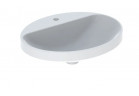 Geberit Variform Zápustné umyvadlo, oválný, 55cm, bez přepadu, s otvorem pro baterii