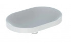 Geberit Variform Zápustné umyvadlo, eliptyczna, 60cm, bez přepadu, bez otvoru pro baterii