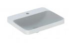 Geberit Variform Zápustné umyvadlo, obdélníková, 55cm, bez přepadu, s otvorem pro baterii