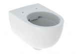 Geberit Selnova Compact Závěsná mísa WC, s hlubokým splachováním, B35.5cm, H33cm, T49cm, zkrácená, skryté mocowania, Rimfree