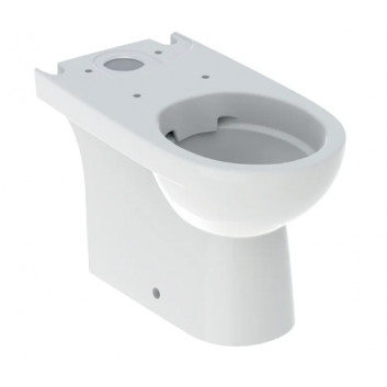 Geberit Selnova Stojící mísa WC do spłuczki nasadzanej, s hlubokým splachováním, B35.5cm, H40cm, T66cm, částečně skryté mocowania, odtok univerzální, Rimfree