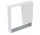 Geberit Selnova Square Zrcadlová skříňka, 58.8x85x17.5cm, z dwojgiem dveře, bílý
