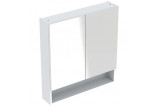 Geberit Selnova Square Zrcadlová skříňka, 58.8x85x17.5cm, z dwojgiem dveře, bílý