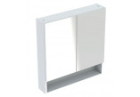 Geberit Selnova Square Zrcadlová skříňka, 78.8x85x17.5cm, z dwojgiem dveře, bílý