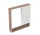 Geberit Selnova Square Zrcadlová skříňka, 78.8x85x17.5cm, z dwojgiem dveře, vlašský ořech hickory