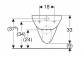 Geberit Selnova Závěsná mísa WC, s hlubokým splachováním, B35.8cm, H33.2cm, T53cm
