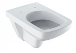 Geberit Selnova Compact Závěsná mísa WC, s hlubokým splachováním, B35.5cm, H34cm, T48cm, zkrácená, Rimfree