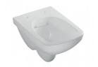 Geberit Selnova Compact Závěsná mísa WC, s hlubokým splachováním, 35x49cm, zkrácená, kształt geometryczny, Rimfree