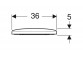 Geberit Selnova Klozetové sedátko, připevnění od dołu, pánty kovové, zachodząca poklop sedátka klozetovou