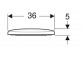 Geberit Selnova Klozetové sedátko, připevnění od dołu, pánty kovové, zachodząca poklop sedátka klozetovou